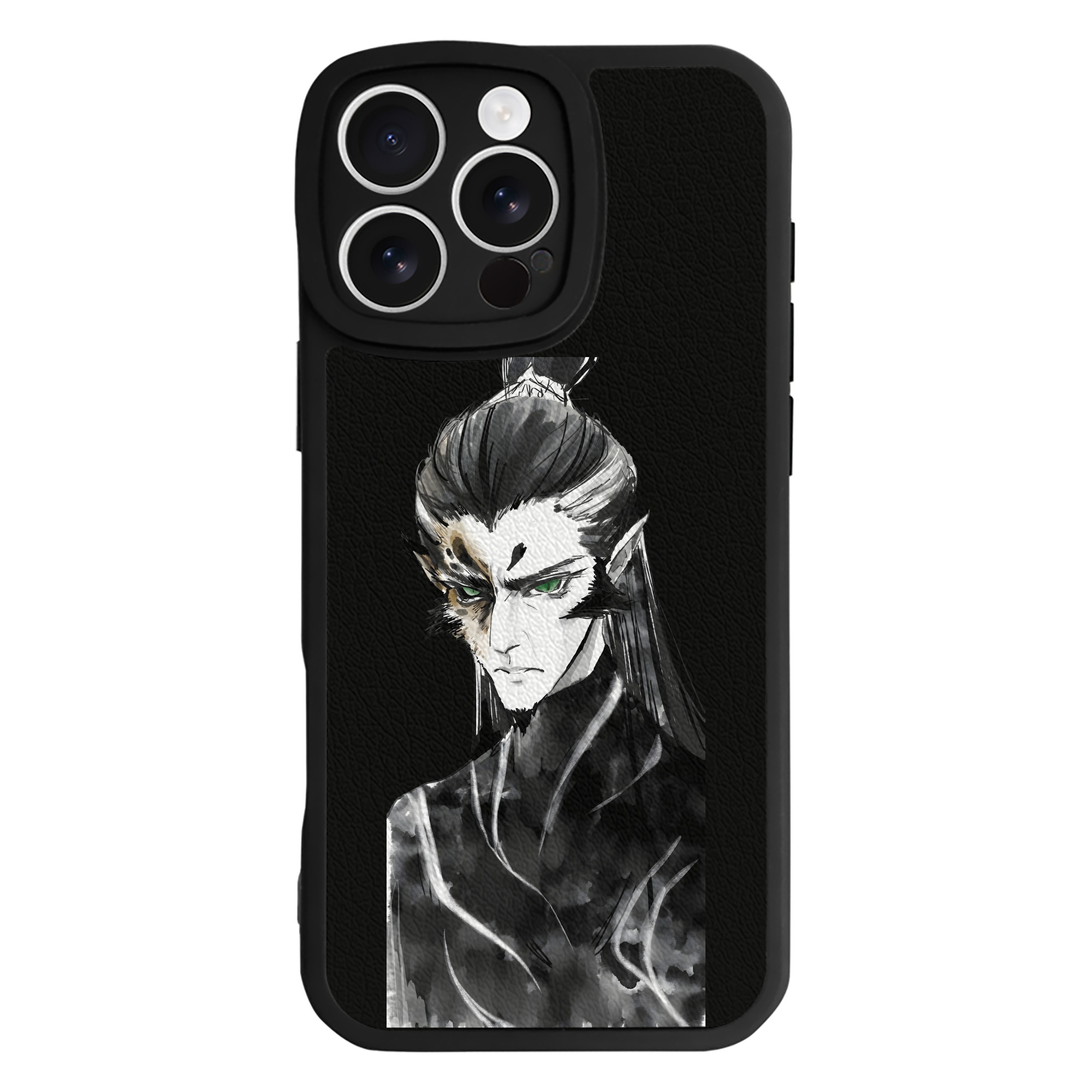 （画像用） Ne Zha 2 ナタ 魔童の大暴れ 【iPhone 16シリーズ対応】シリコンスマホケース（レザー調） 材質：シリコン